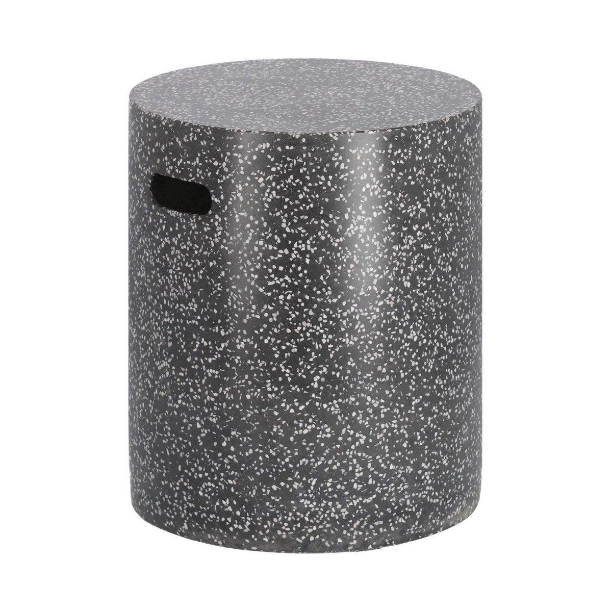 Jacque Terrazzo Outdoor Side Table - Speckled Charcoal