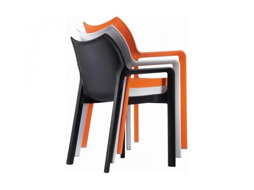 Dulce Indoor / Outdoor Dining Armchair - Black