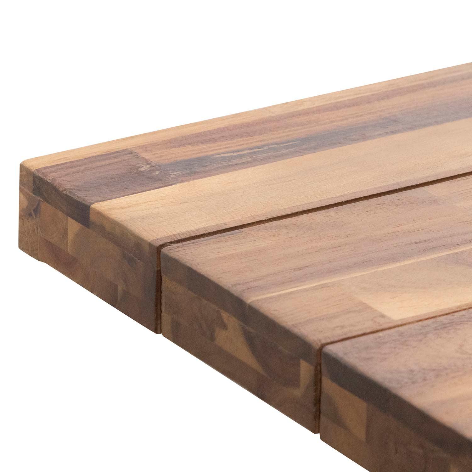 Ellis 2.5m Outdoor Dining Table - Natural Top and White Base