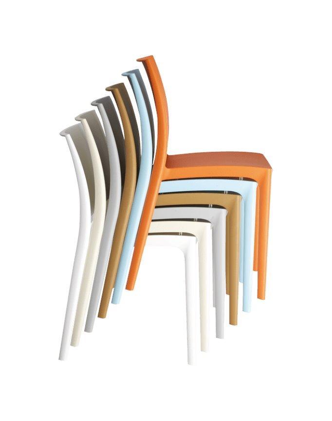 Mode Indoor / Outdoor Dining Chair - Silver Grey