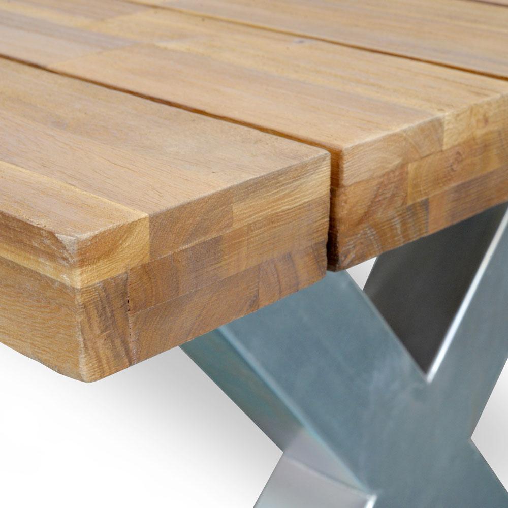 Kent 2.5m Outdoor Dining Table - Galvanized