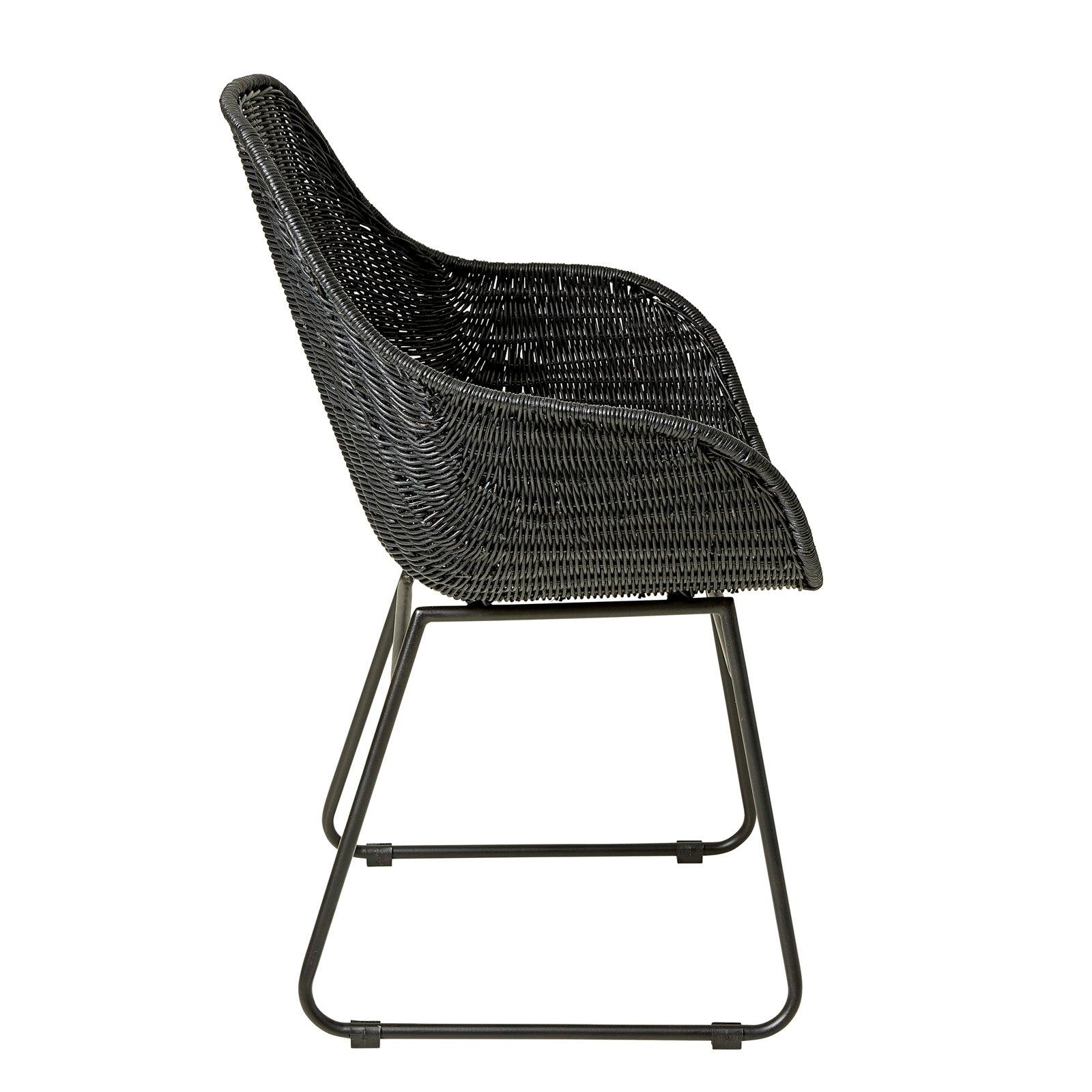 Cove Outdoor Dining Chair - Black