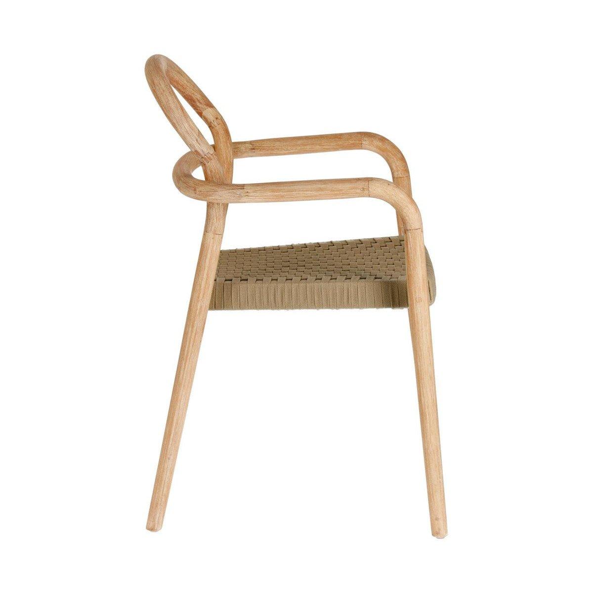 Sheryl Timber Dining Chair - Beige