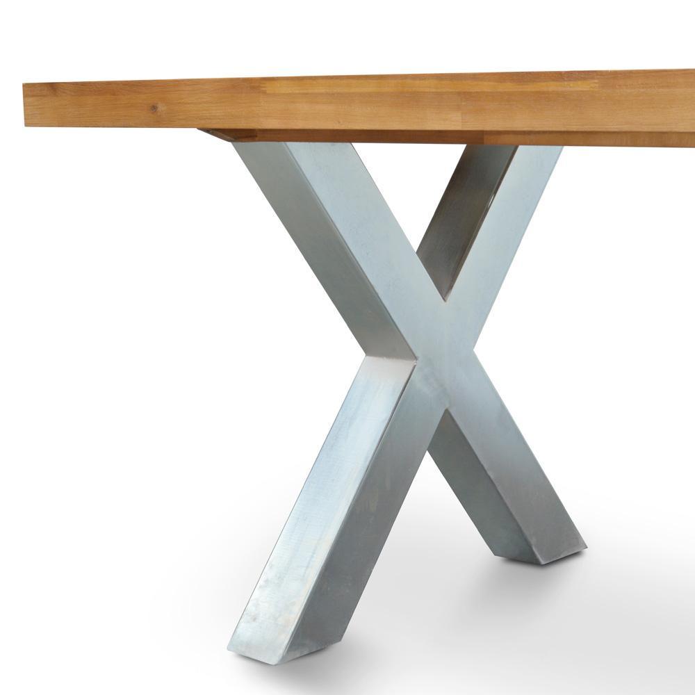 Kent 2.5m Outdoor Dining Table - Galvanized