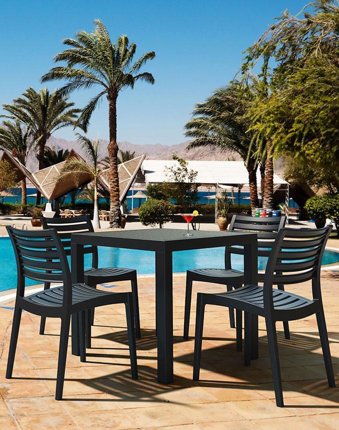 Remo Indoor / Outdoor Dining Chair - Black