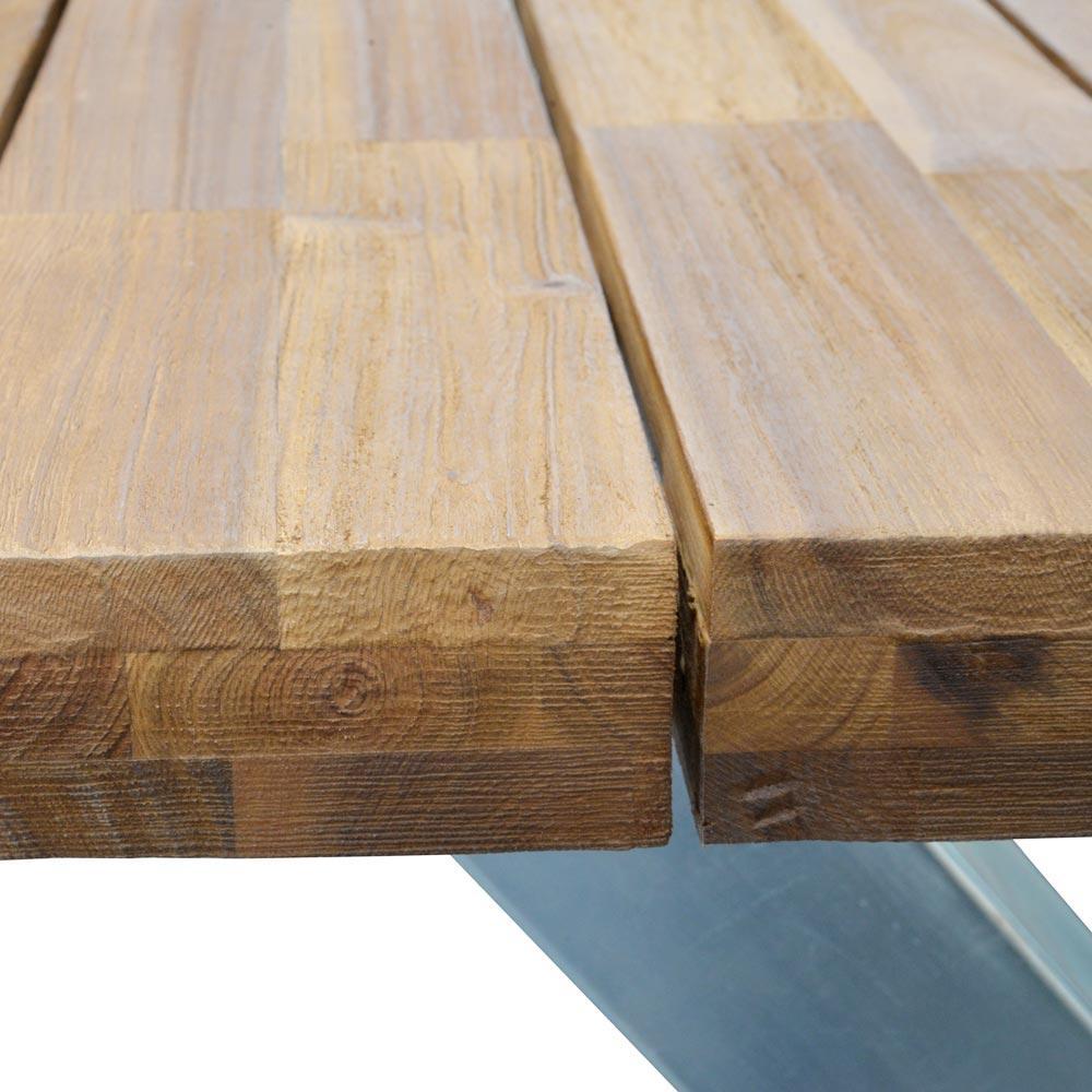 Kent 2.5m Outdoor Dining Table - Galvanized