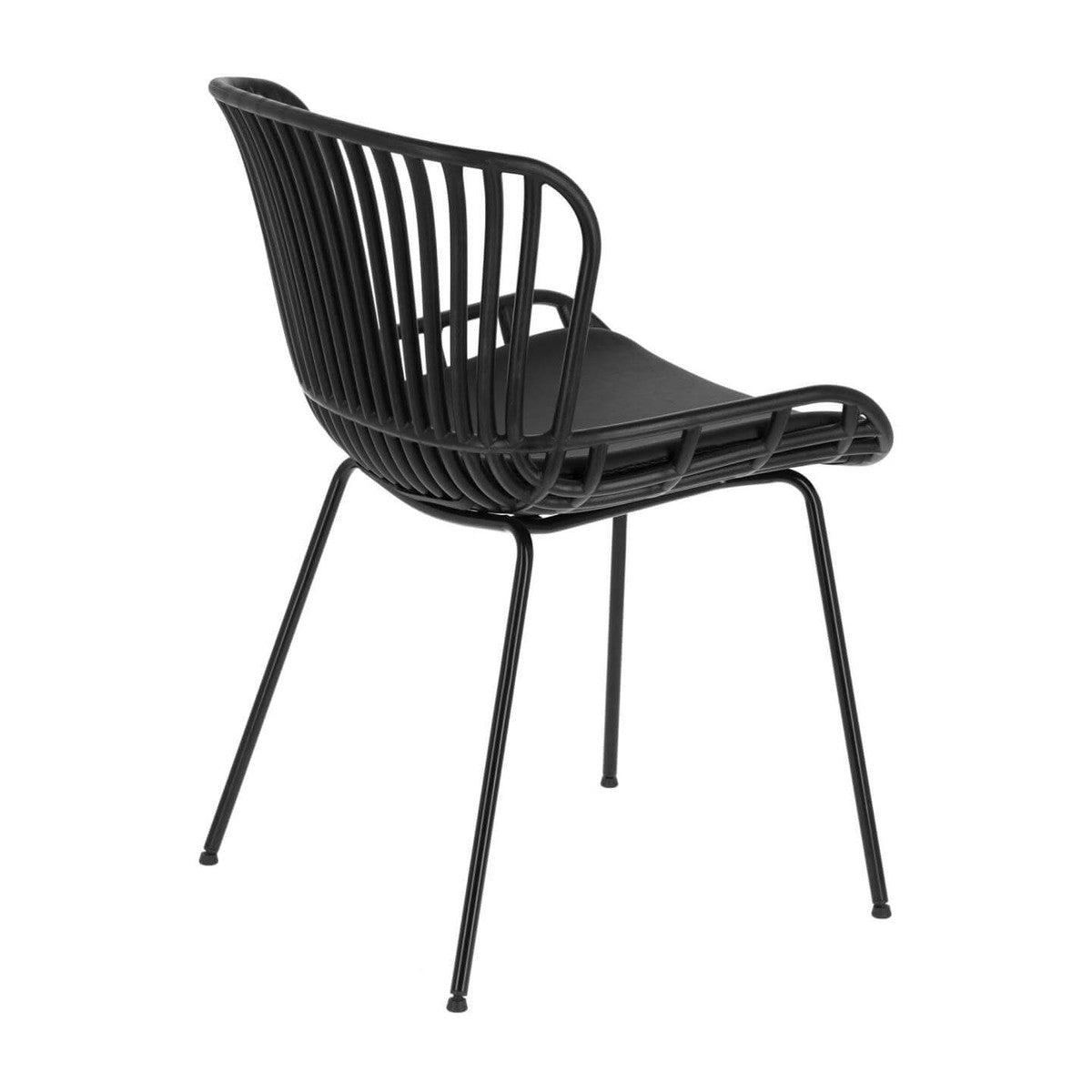 Senona Outdoor Dining Chair - Black