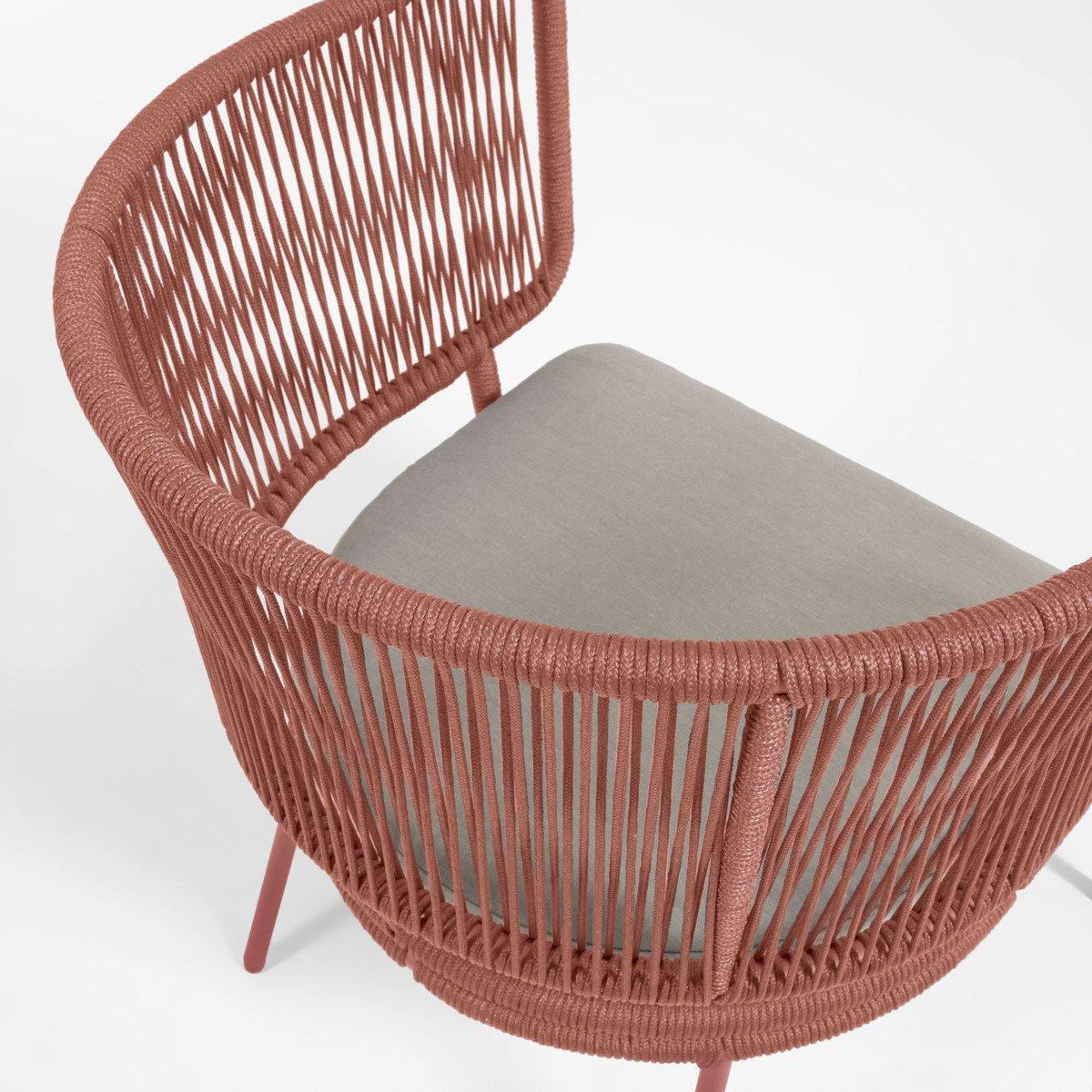 Naya Woven Outdoor Lounge Chair - Terracotta