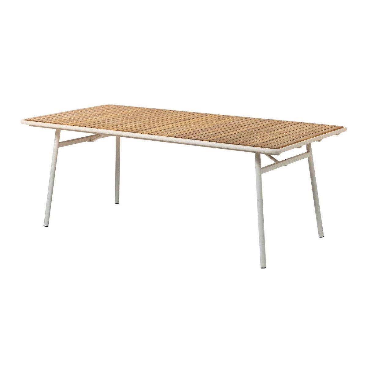 Robyn Acacia Timber Outdoor 200cm Dining Table - White
