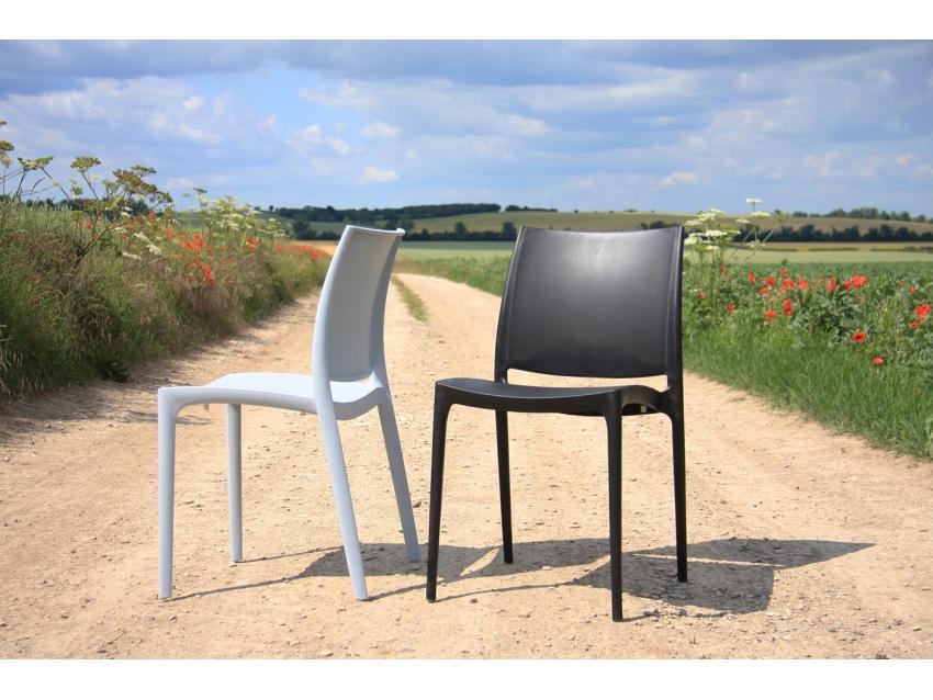 Mode Indoor / Outdoor Dining Chair - Silver Grey
