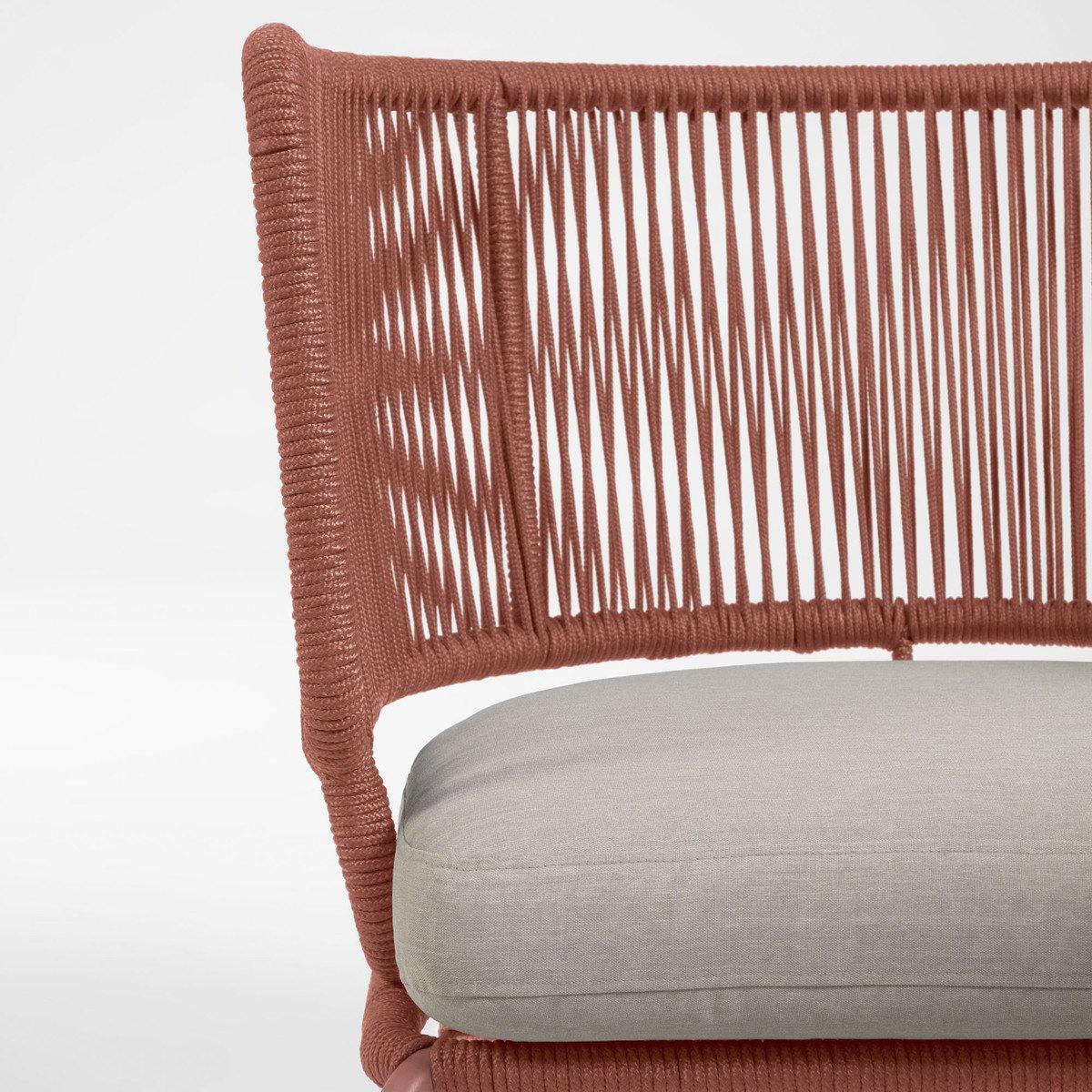 Naya Woven Outdoor Lounge Chair - Terracotta