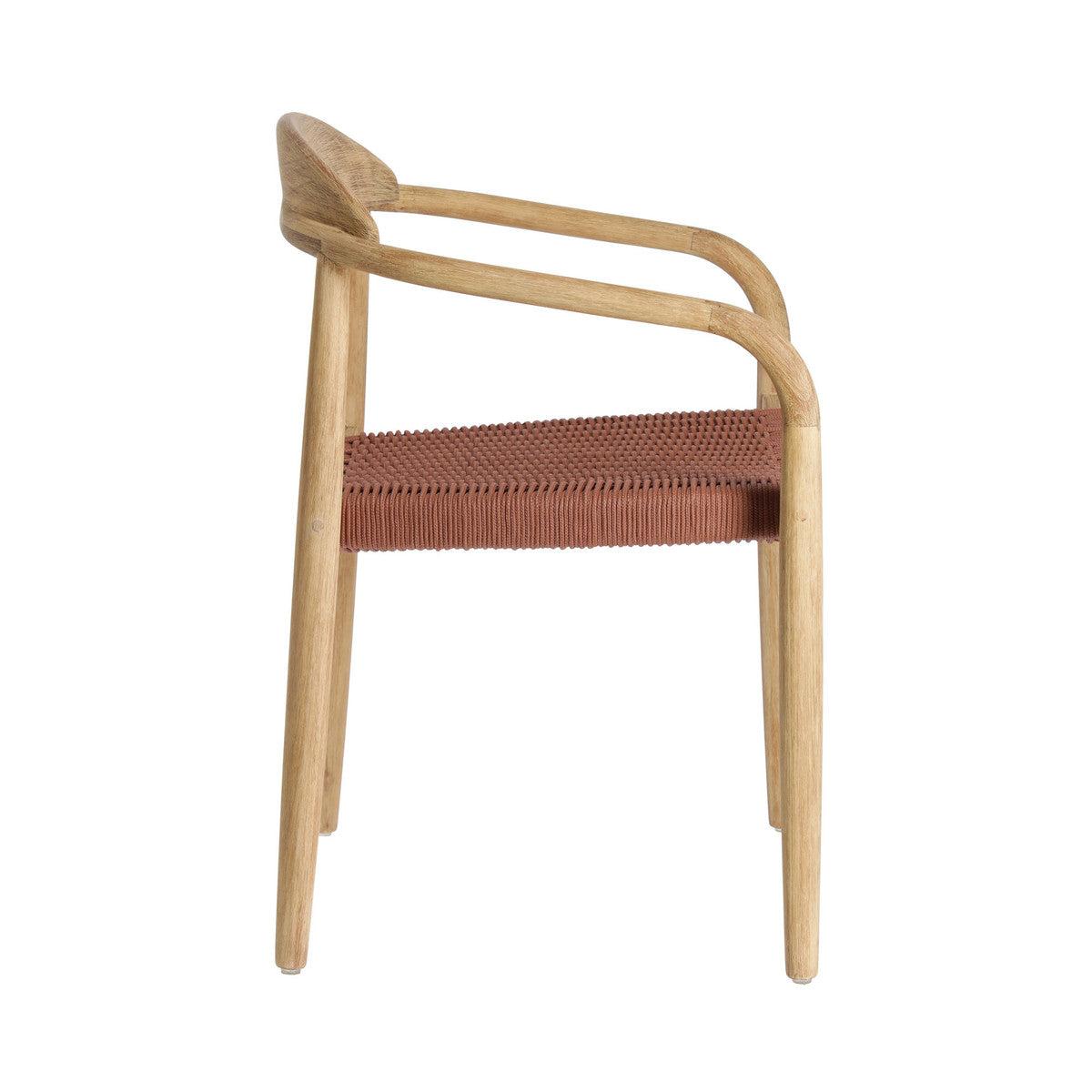 Glynis Eucalyptus Timber Dining Chair - Terracotta