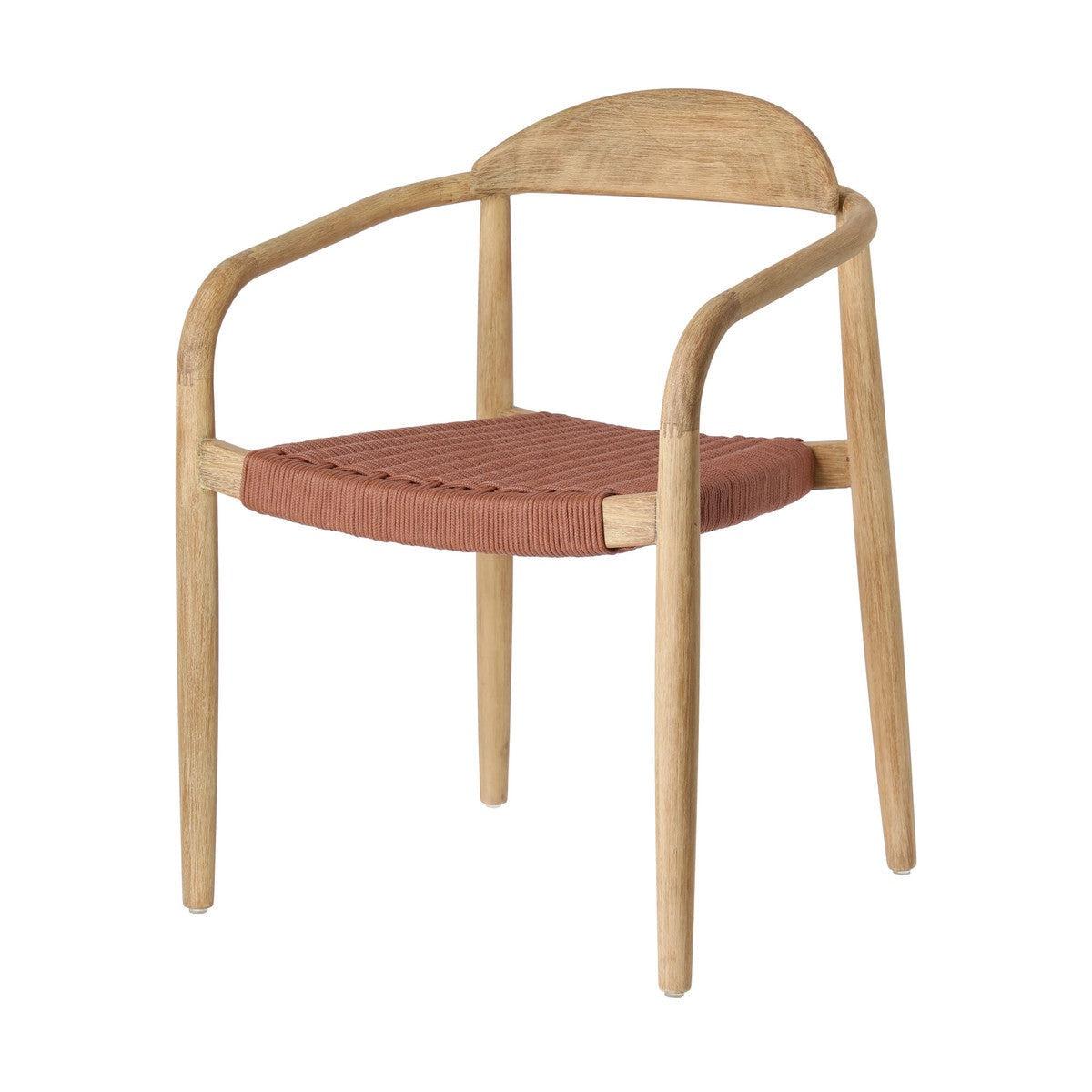 Glynis Eucalyptus Timber Dining Chair - Terracotta