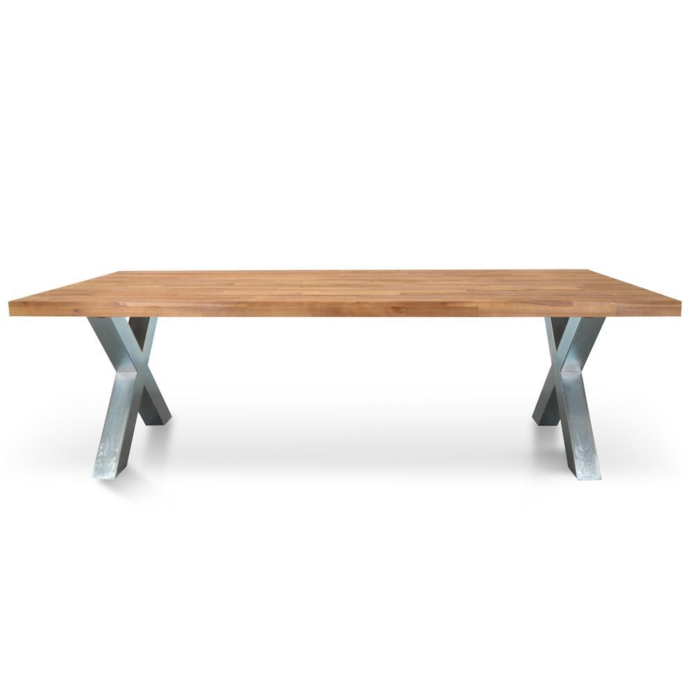 Kent 2.5m Outdoor Dining Table - Galvanized