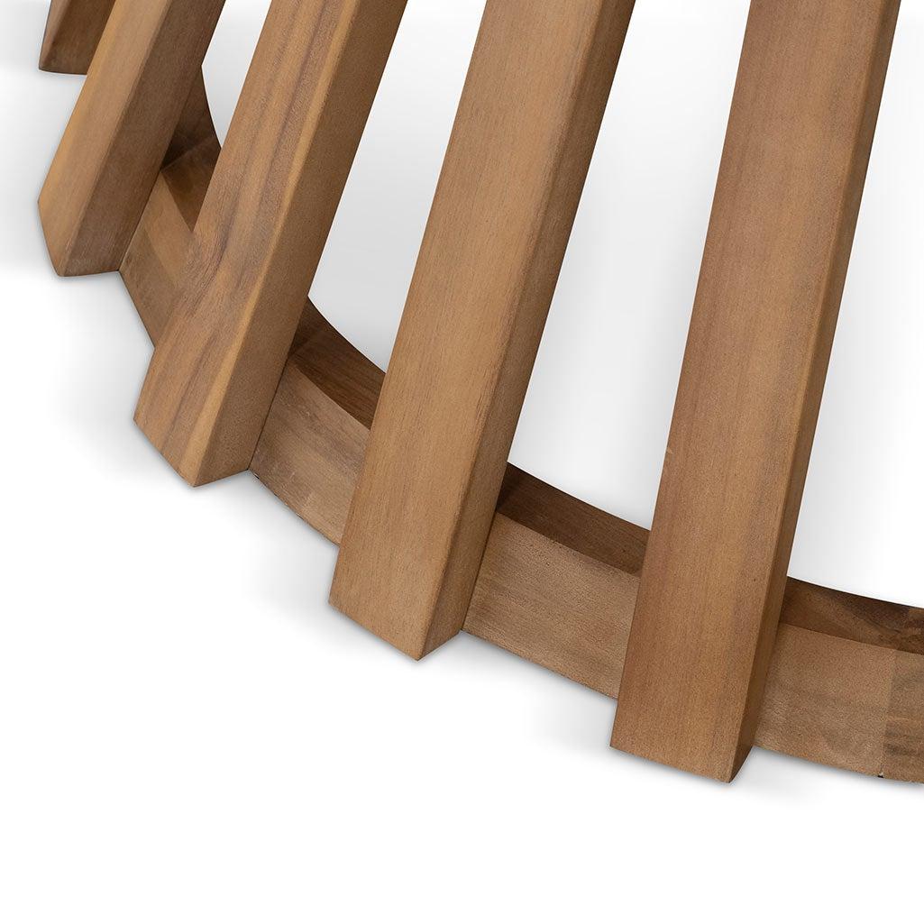 Ex Display - Renzo 1.35m Round Outdoor Dining Table - Natural Light
