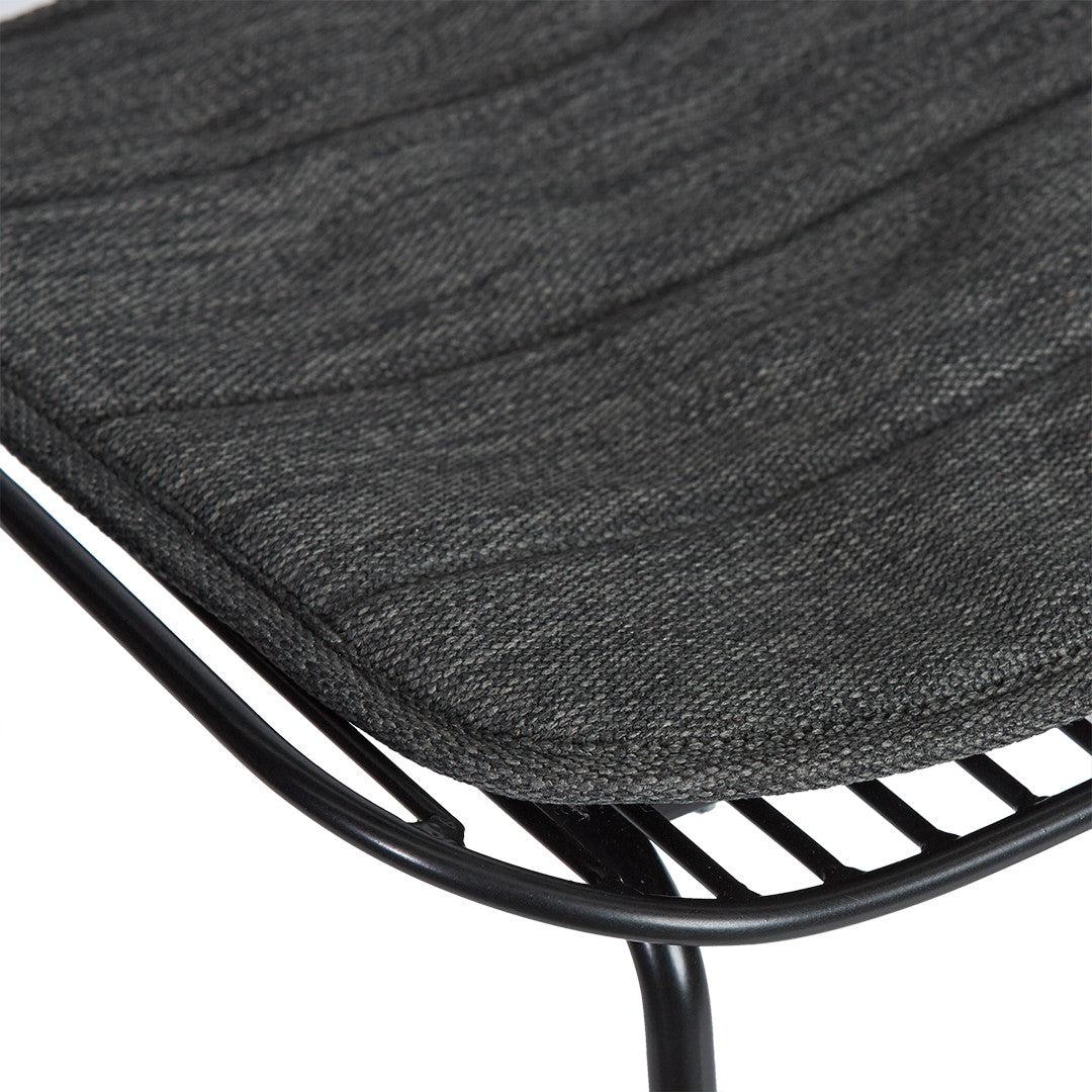 Set of 2 - Amir Steel Outdoor Barstool - Black
