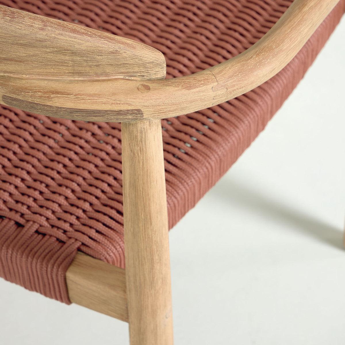 Glynis Eucalyptus Timber Dining Chair - Terracotta