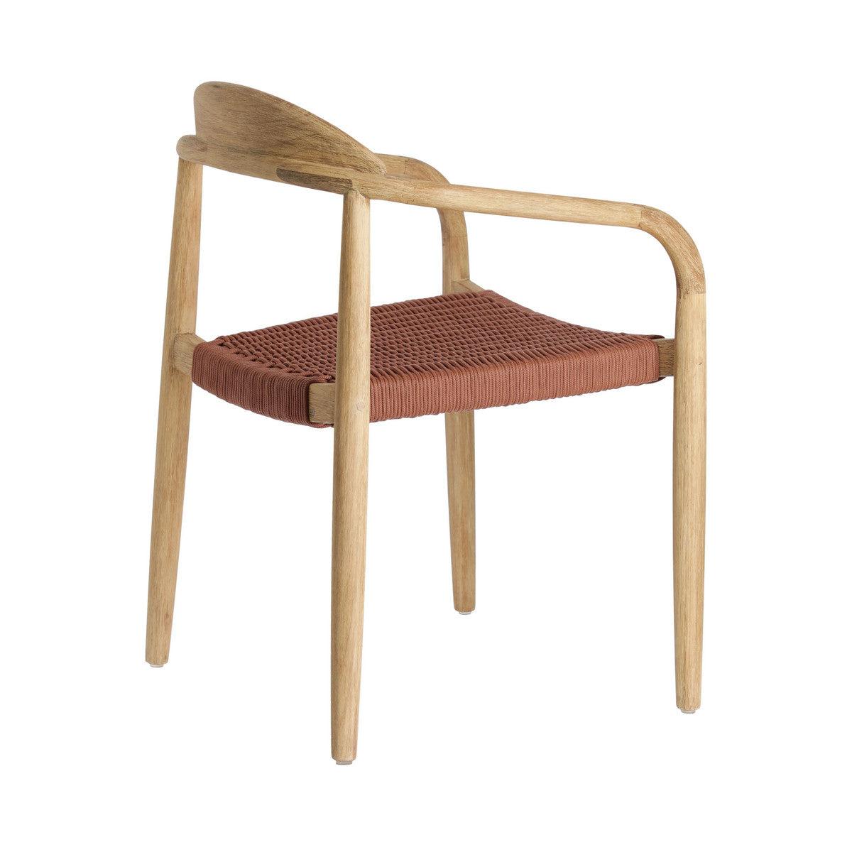 Glynis Eucalyptus Timber Dining Chair - Terracotta