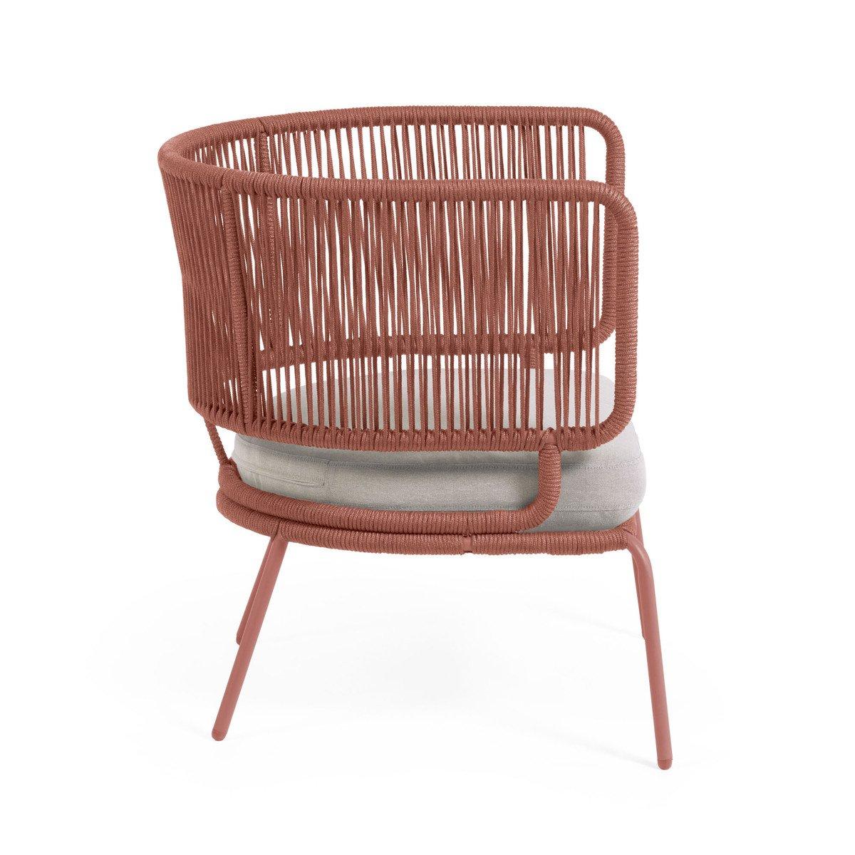 Naya Woven Outdoor Lounge Chair - Terracotta