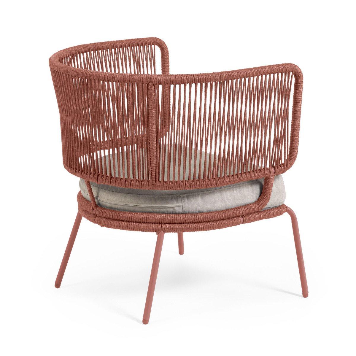 Naya Woven Outdoor Lounge Chair - Terracotta