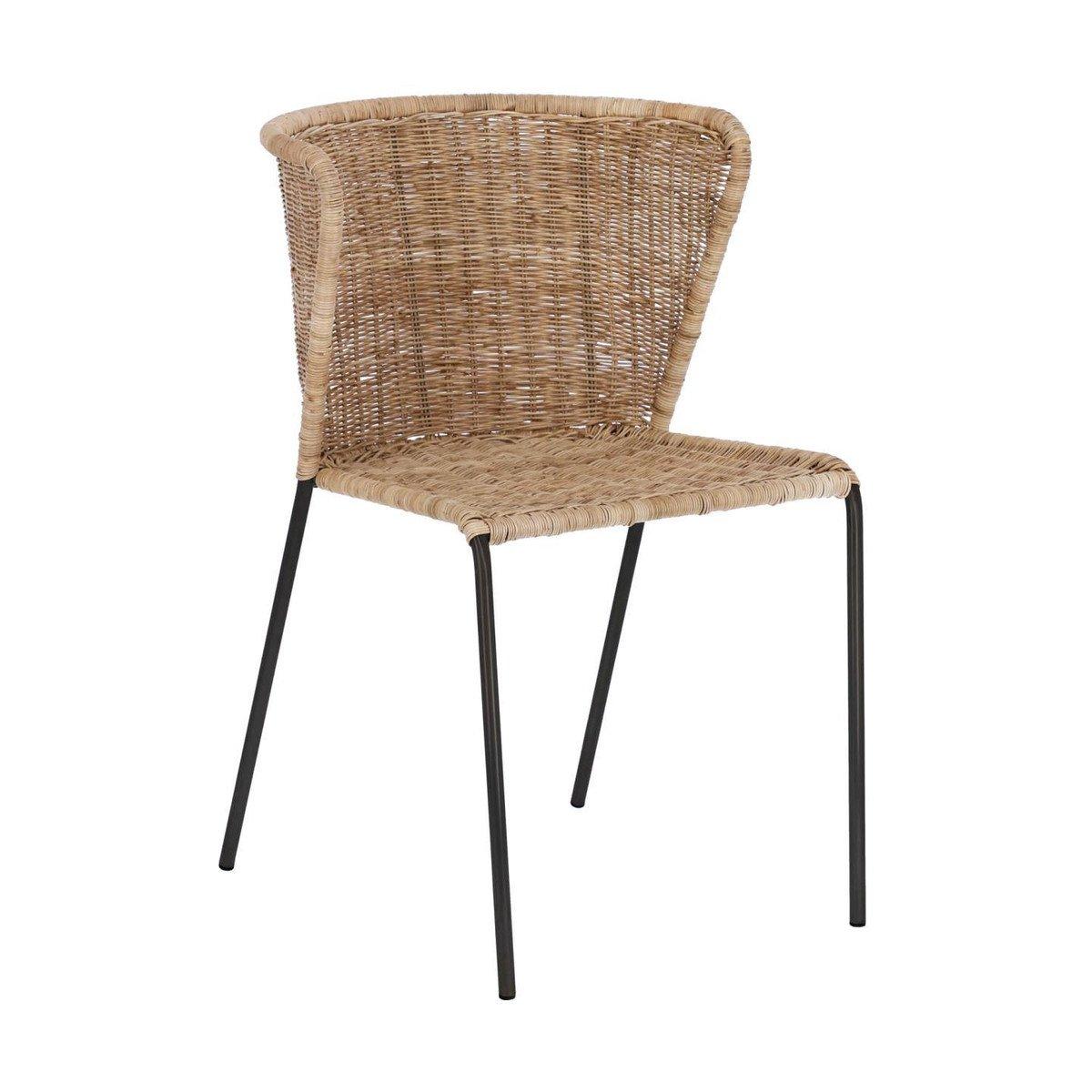 Fatima Rattan Outdoor Dining Chair - Natural