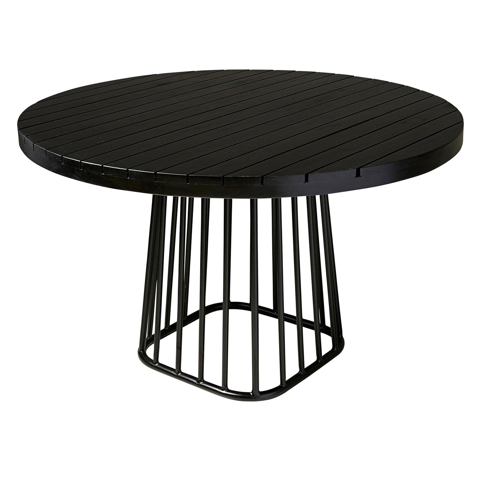 Colson Outdoor Timber Dining Table - Black