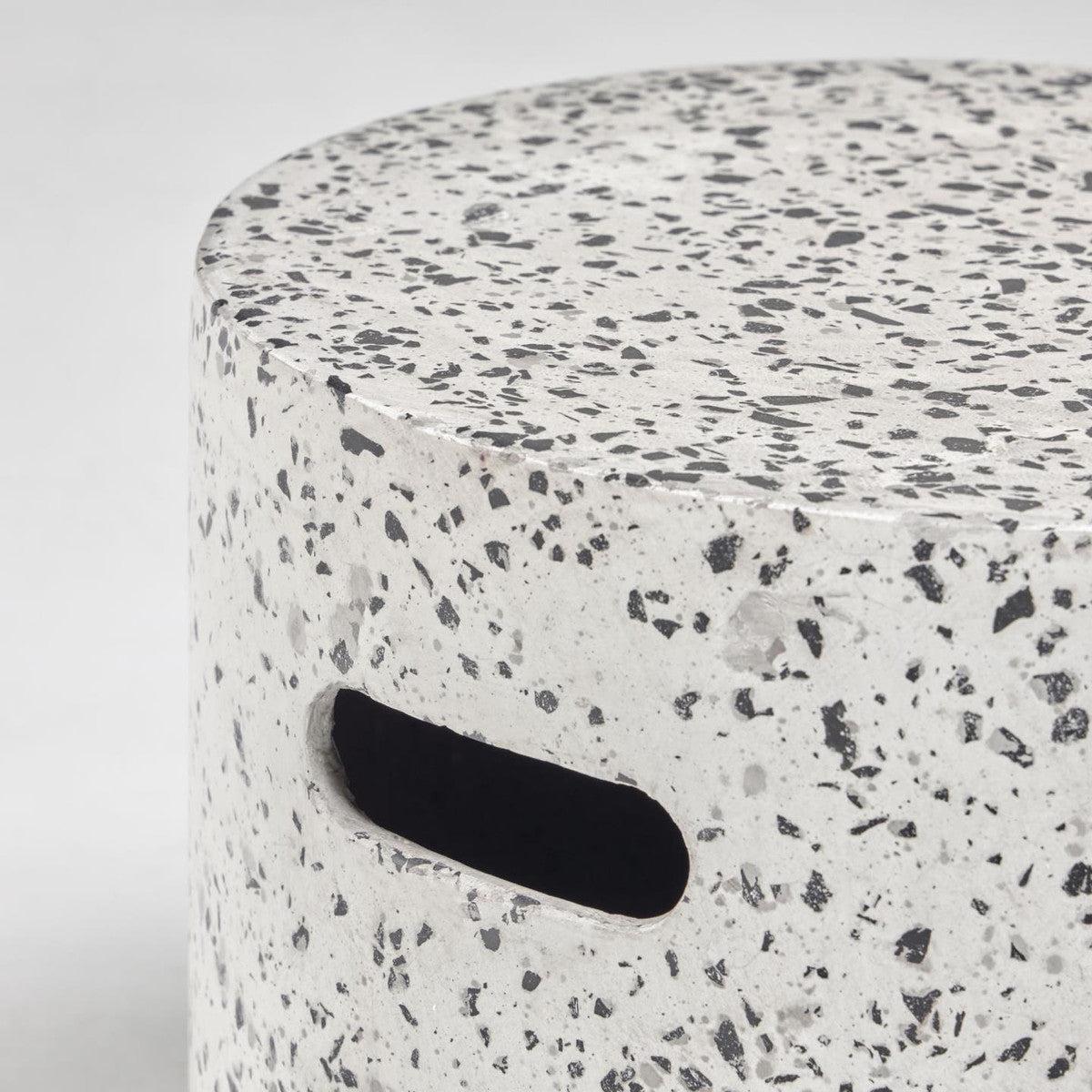 Jairo Terrazzo Side Table - White