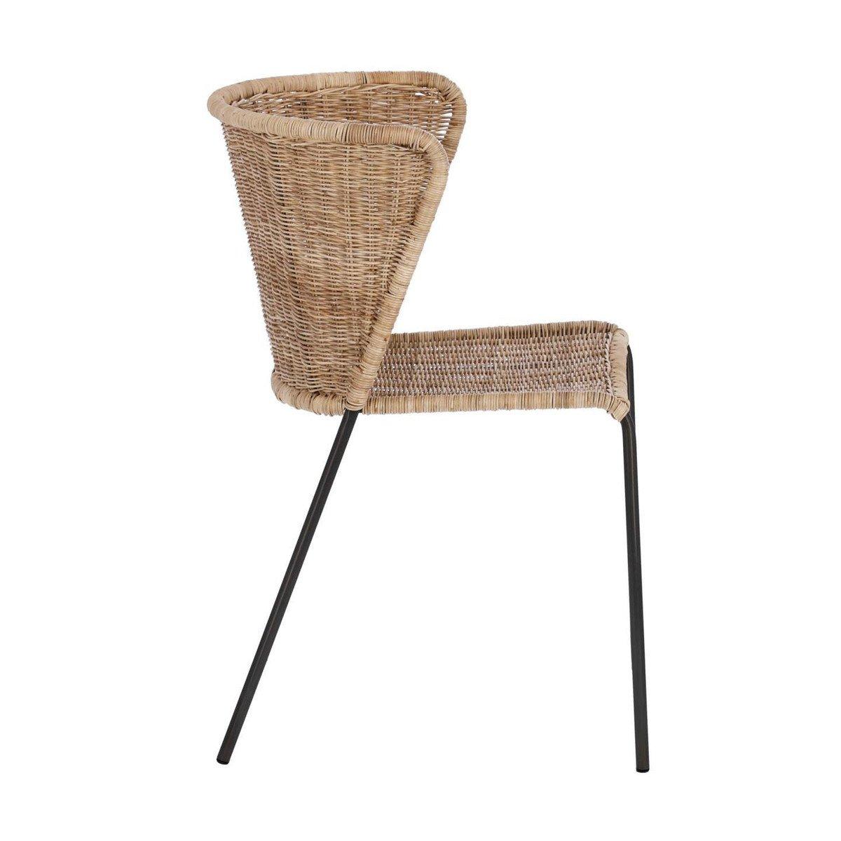 Fatima Rattan Outdoor Dining Chair - Natural